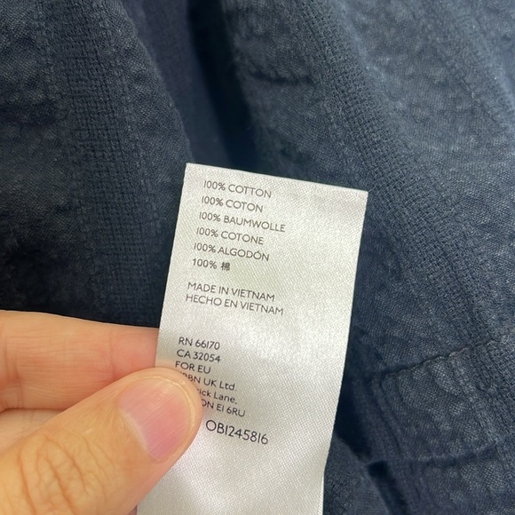 Free People - Happy Days Black Balloon Sleeves Button Down Blouse Size XS - Picture 9 of 10